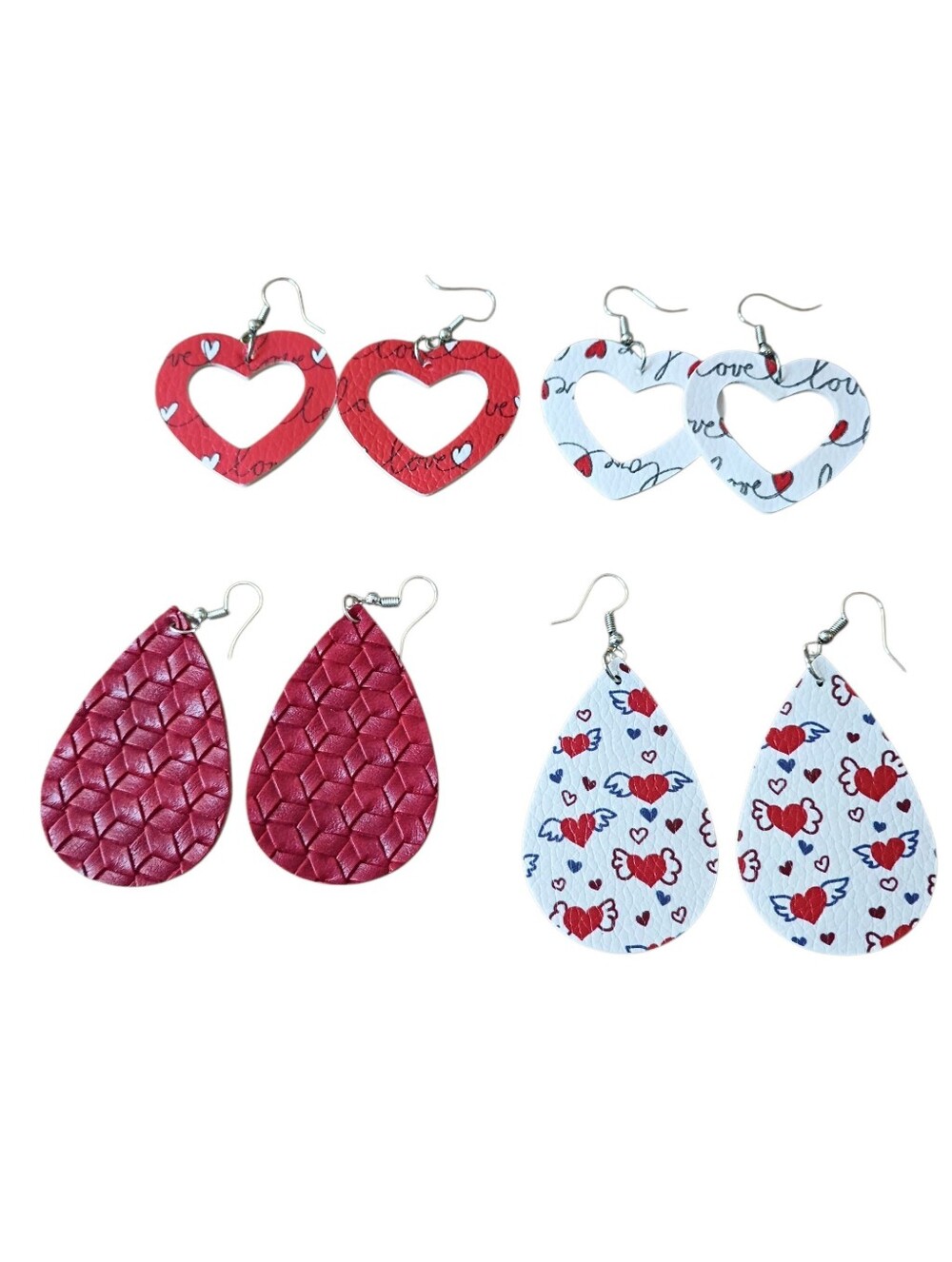 Fashion Jewelry Faux Leather Earrings Lot